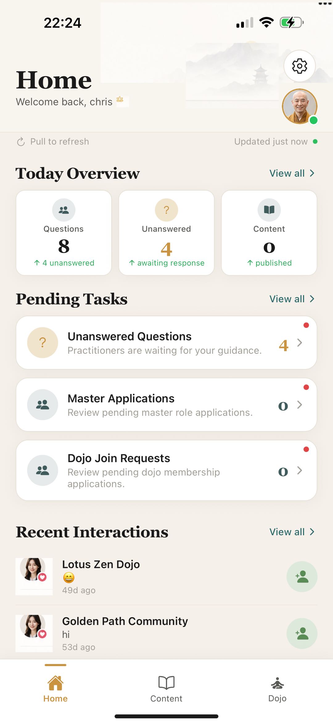 BuddhaChat 法师端工作台